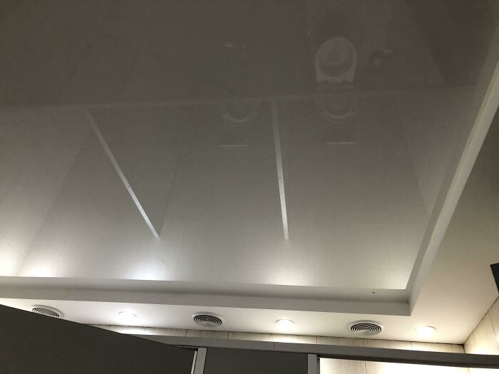 Mirror Ceiling? Bathroom or Disco?