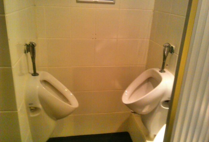 Urinals Designed for Very Close Friends