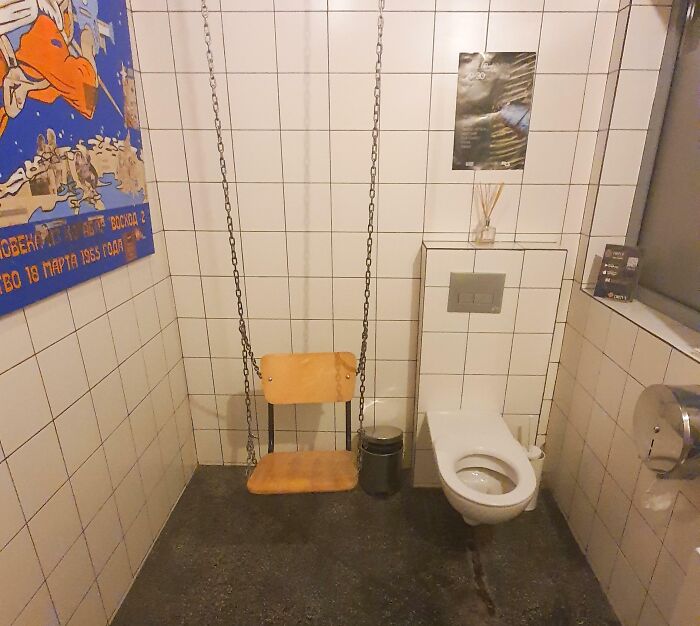 A Swing in the Bar Bathroom? Okay Then!