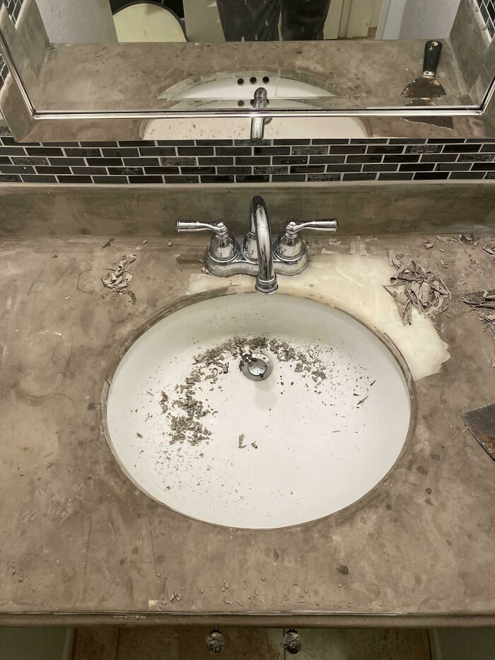 Please Don’t Slap Cement on Your Bathroom Countertop