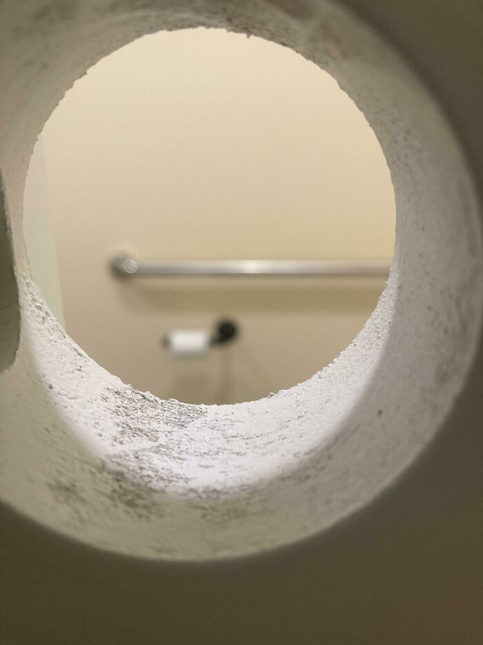 Bathroom Walls with Holes... For Context, ewww