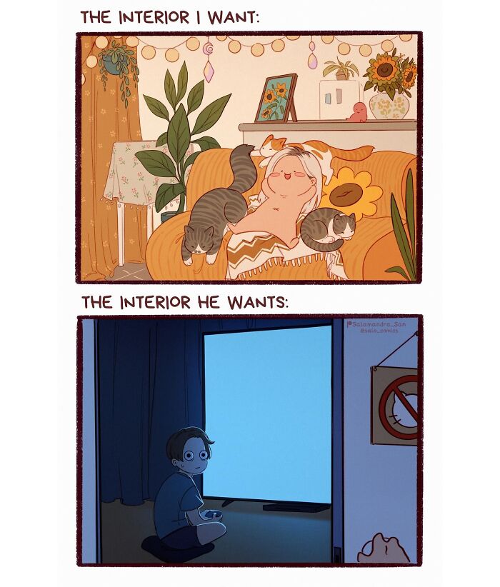 Get Ready To Laugh: Hilarious Anime-Style Comics About Cats, Chaos, And Adulting