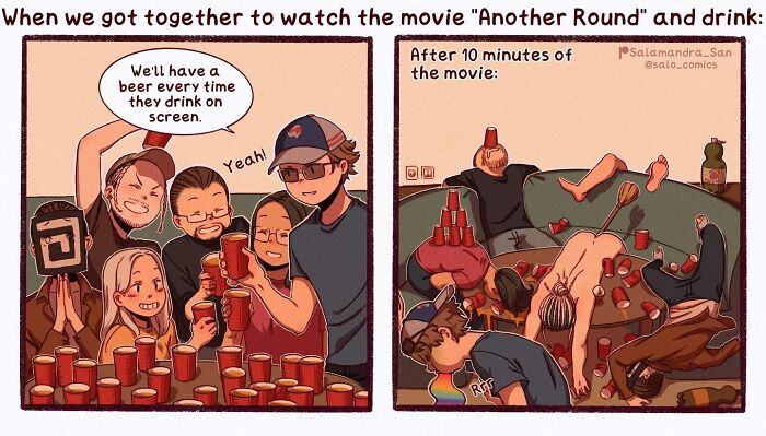 Get Ready To Laugh: Hilarious Anime-Style Comics About Cats, Chaos, And Adulting