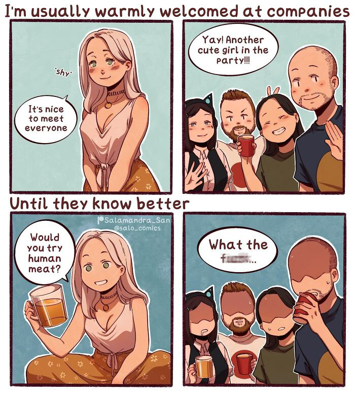 Get Ready To Laugh: Hilarious Anime-Style Comics About Cats, Chaos, And Adulting