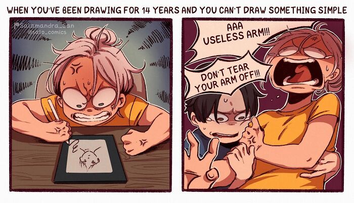 Get Ready To Laugh: Hilarious Anime-Style Comics About Cats, Chaos, And Adulting