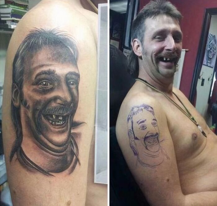 Chad Tattoos Himself and Smiles Because Why Not?