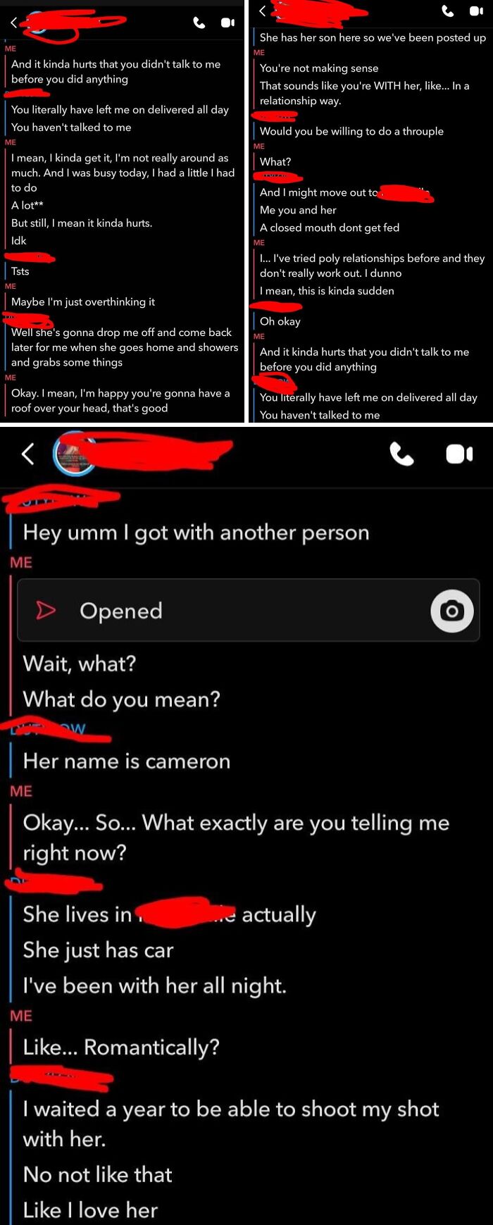 My Boyfriend’s Getting Cozy With Another Girl