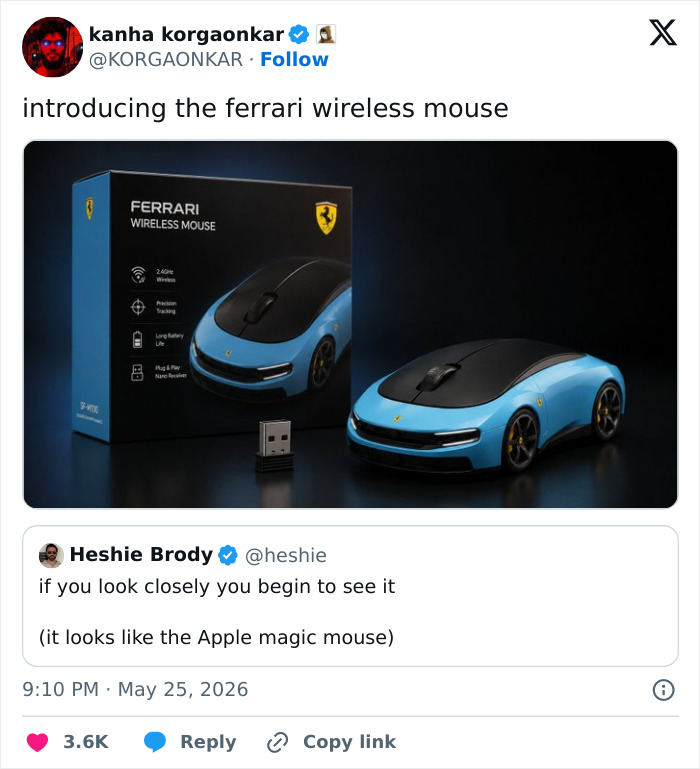 Wireless Ferrari Mouse?