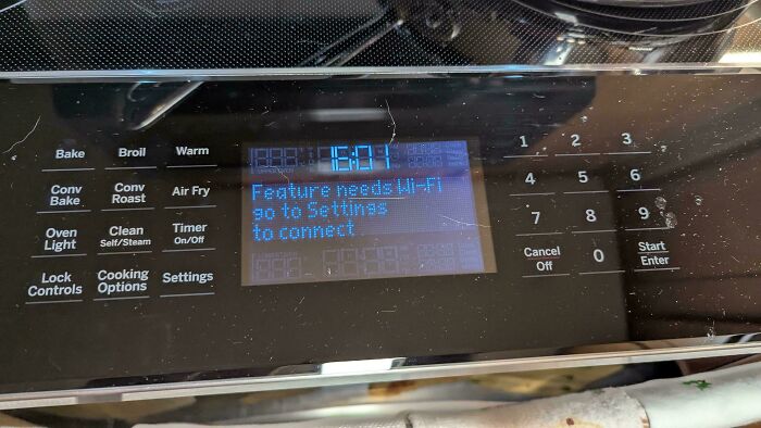 Oven Problems? Internet Required!