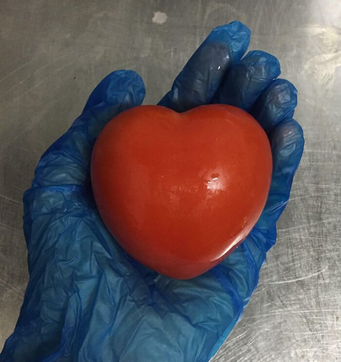 Found a Heart-Shaped Tomato at Work—Nature’s Love Note?