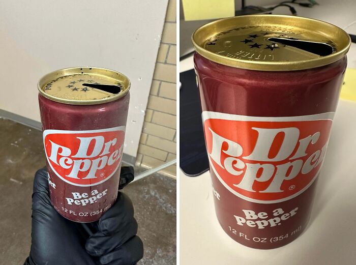Found This Old Dr. Pepper Can While Running Cables in a 1900’s Building at Work