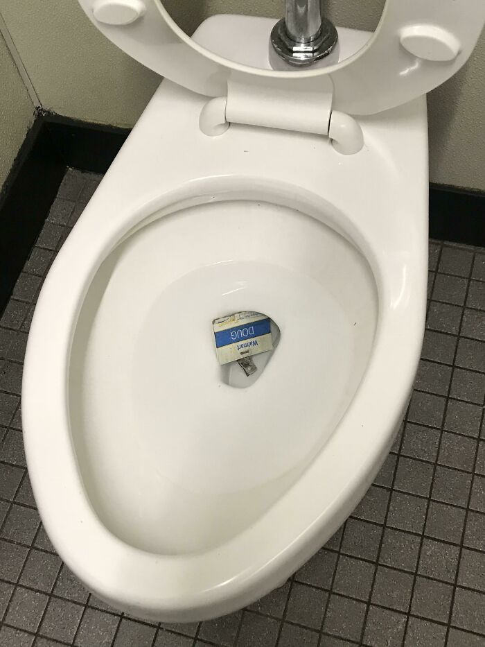 Found in the Break Room Restroom—Someone Definitely Had a Rough Overnight Shift
