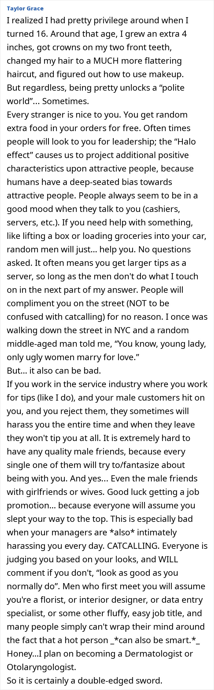 Wait, People Really Admit to Experiencing Pretty Privilege?!