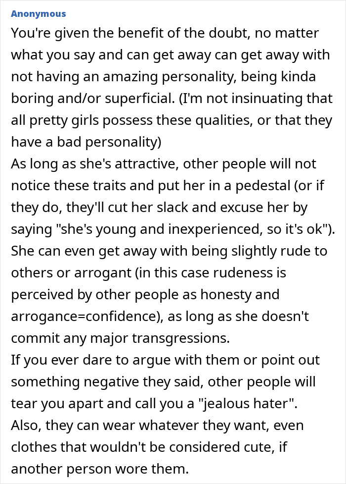 Wait, People Really Admit to Experiencing Pretty Privilege?!