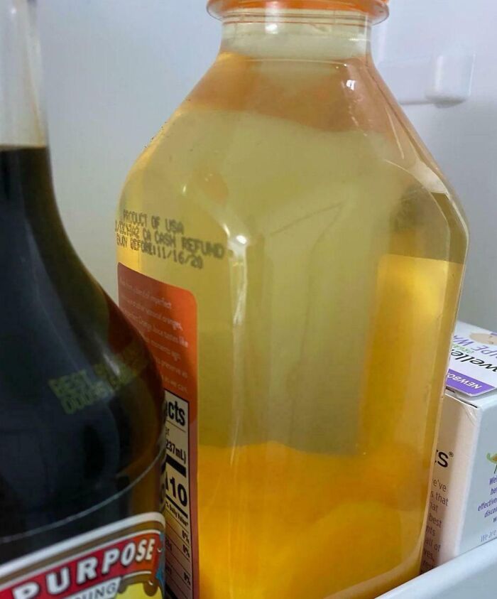 Why Did My Freshly Squeezed Orange Juice Pull A Magic Trick In The Fridge?