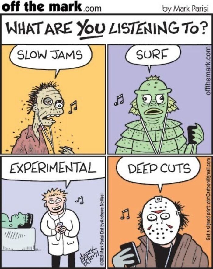 Wait, This Cartoonist Turns Music Taste Into Funny Character Comics? Heck Yes!