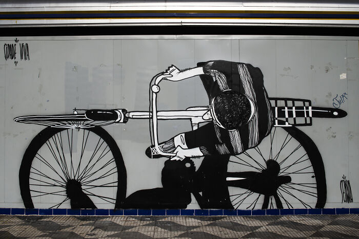 43 Black-and-White Murals by Alex Senna That Make City Walls Way More Interesting