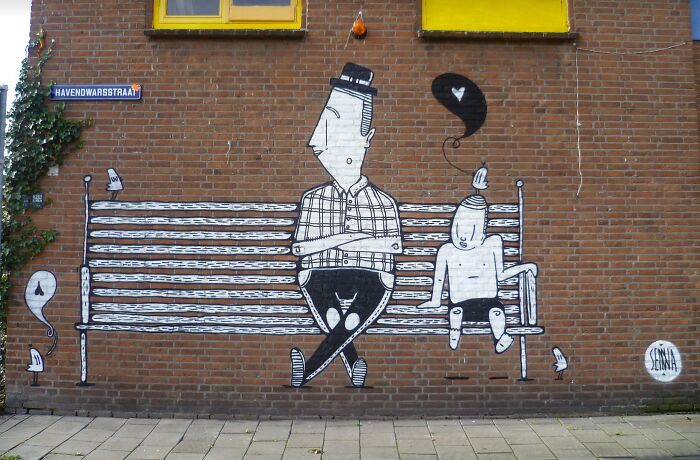 43 Black-and-White Murals by Alex Senna That Make City Walls Way More Interesting