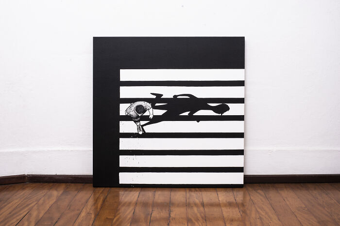 43 Black-and-White Murals by Alex Senna That Make City Walls Way More Interesting