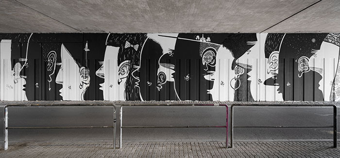 43 Black-and-White Murals by Alex Senna That Make City Walls Way More Interesting