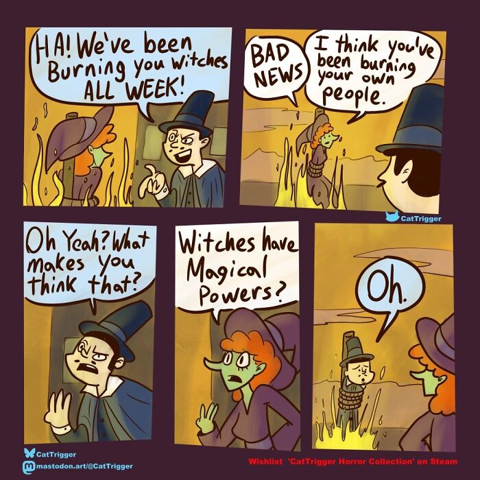 30 Surprisingly Funny Comics That Twist Your Brain (By That Cat Trigger Artist)