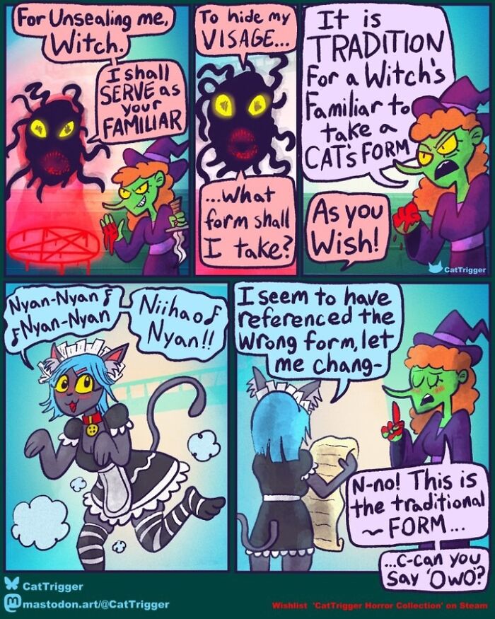 30 Surprisingly Funny Comics That Twist Your Brain (By That Cat Trigger Artist)