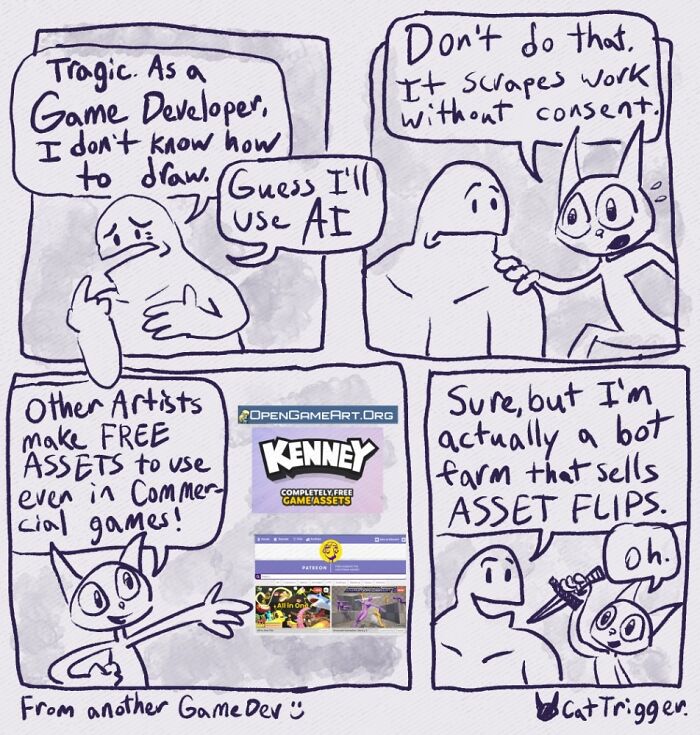 30 Surprisingly Funny Comics That Twist Your Brain (By That Cat Trigger Artist)