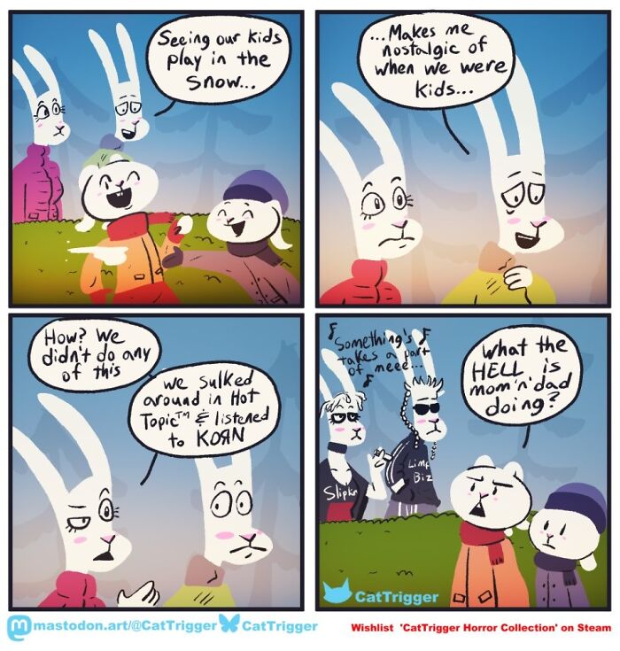 30 Surprisingly Funny Comics That Twist Your Brain (By That Cat Trigger Artist)