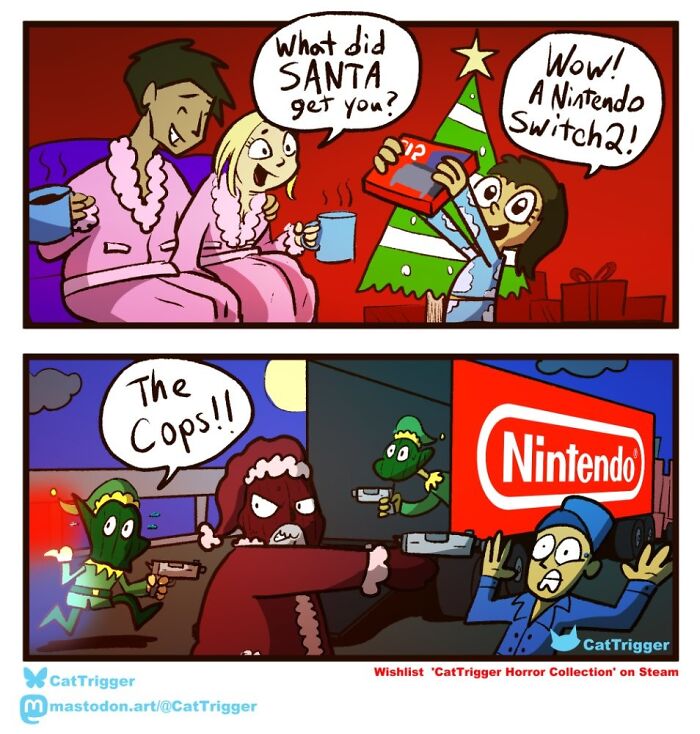 30 Surprisingly Funny Comics That Twist Your Brain (By That Cat Trigger Artist)