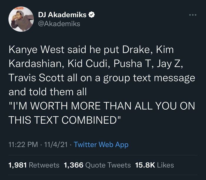 I Wish I Could Read the Group Chats He’s Not Invited To