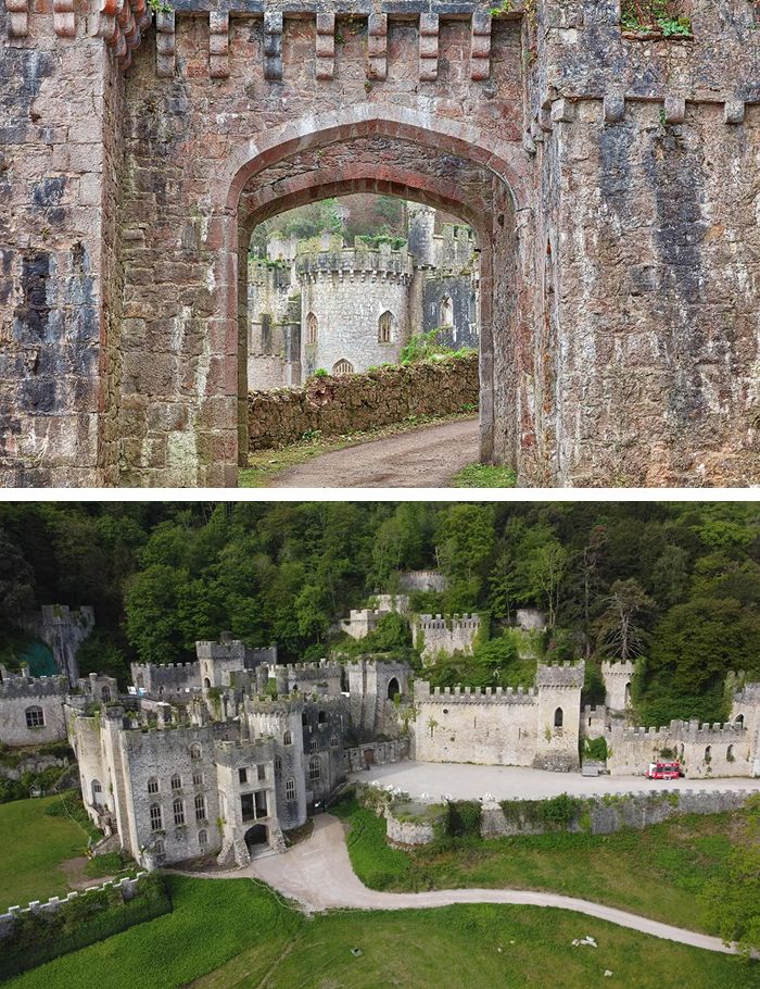 Gwrych Castle, Wales: Ivy Smothering A Fancy Old Mansion