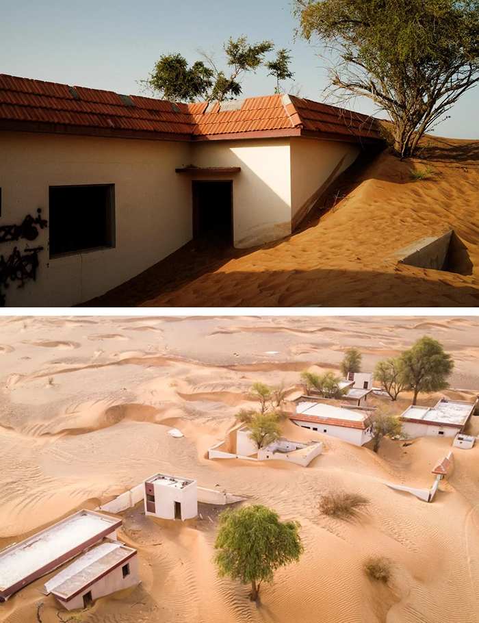 Al Madam, UAE: Desert Ghost Town Covered in Shifting Sands