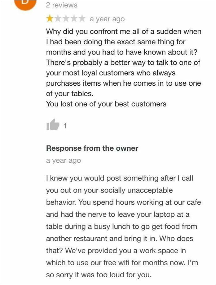 Kick Out for Bringing Outside Food? Drama Ensues