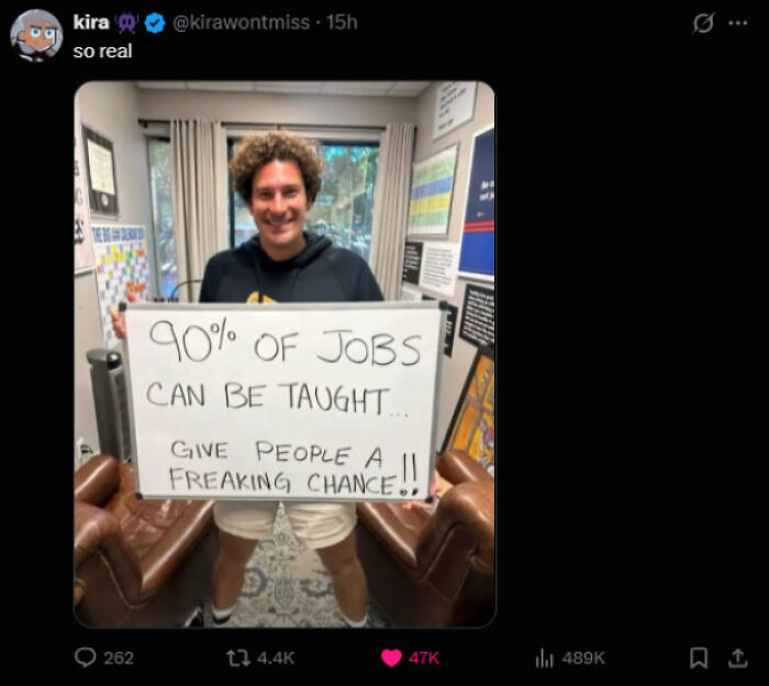 90% Of Jobs Can Be Taught, They Say