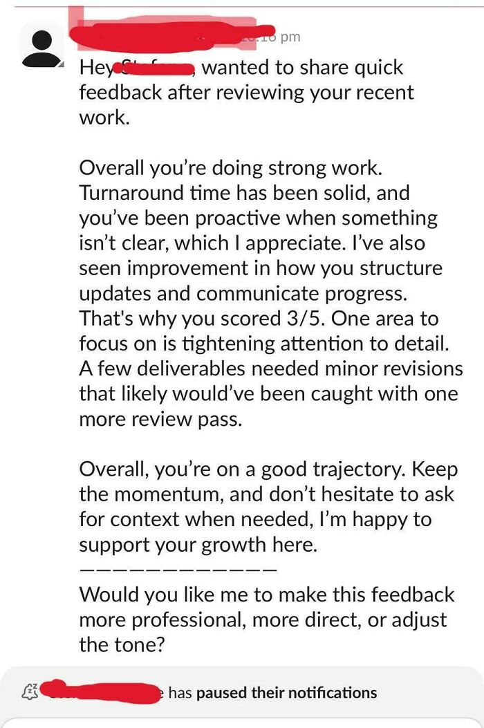 My Manager Used ChatGPT to Give Me Feedback
