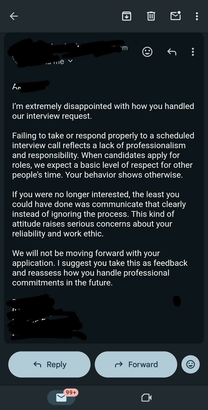 HR Got Mad After I Said No to Interview