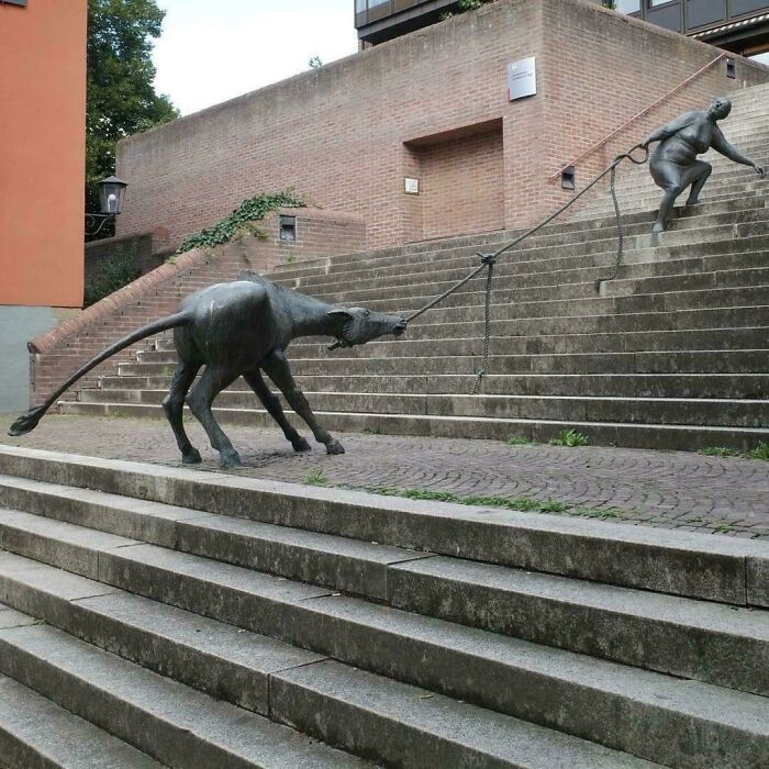 Handrail With A Side Of What? Found In Germany, Fingers Crossed It Works!