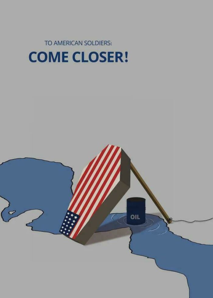 Iran War Poster That’s Warning The Invaders In The Most Intense Way