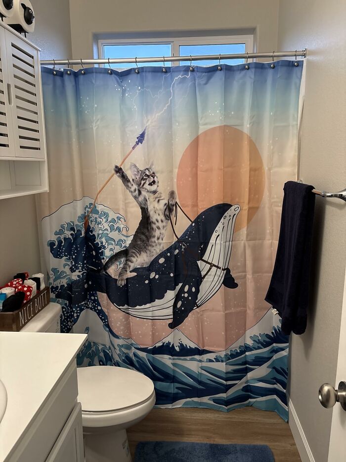 This Shower Curtain’s Vibe? Just So Cool, So Much Fun