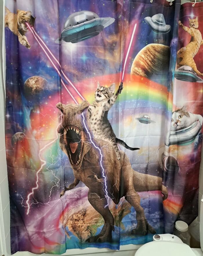 My Son Can’t Stop Talking About This Shower Curtain