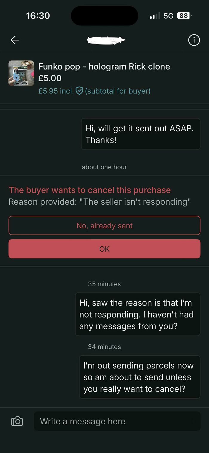 "Seller Isn’t Responding"... Respond To What?!