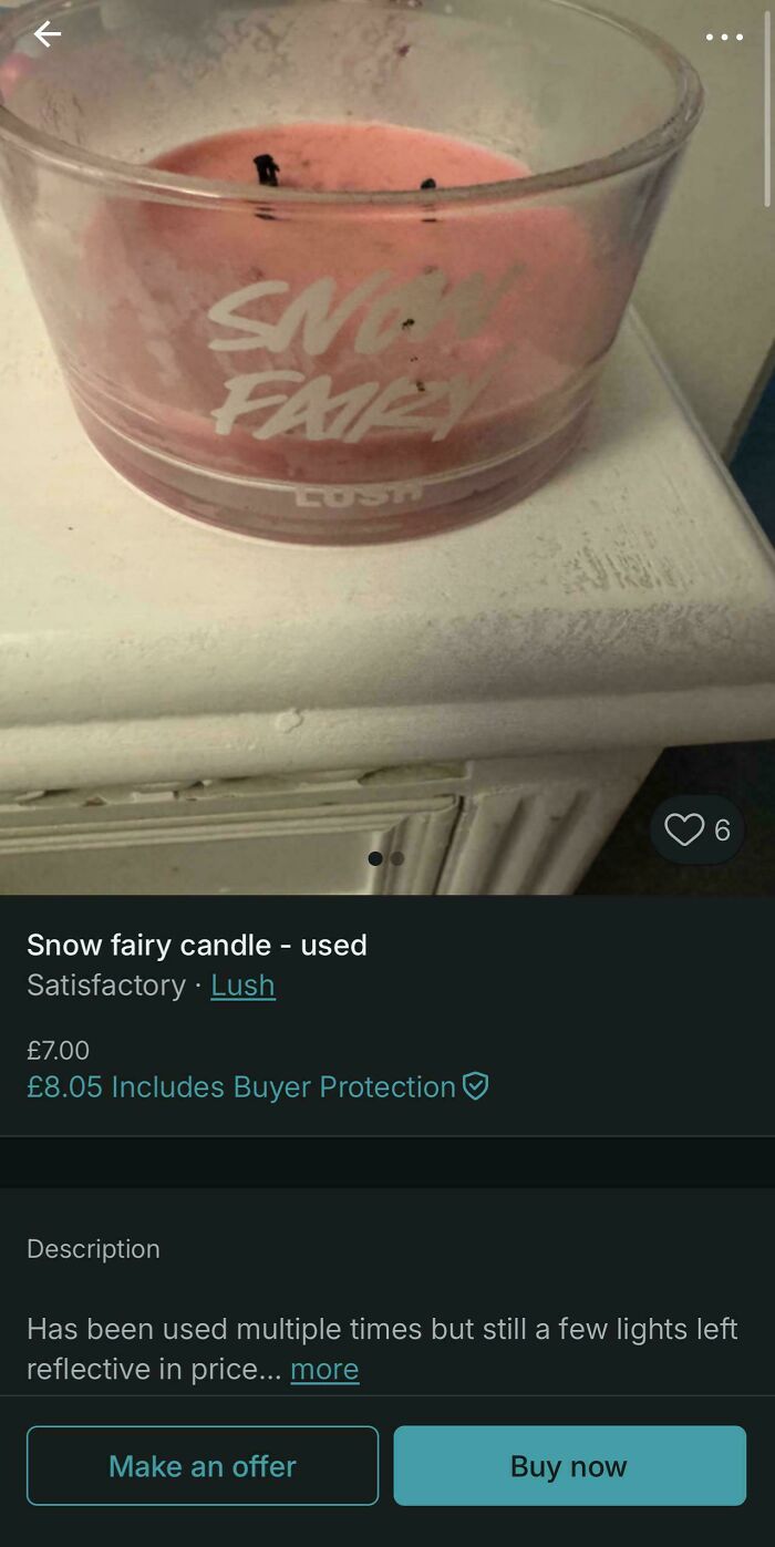 £7 For An Almost Used Candle??