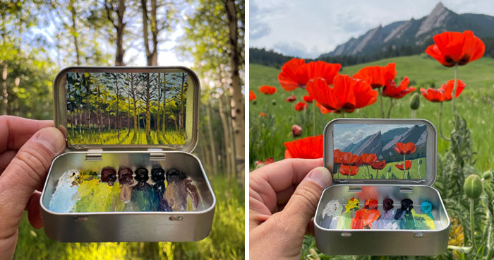 50 Tiny Paintings So Small They Fit Inside Altoid Tins (Yep, Really Tiny!)