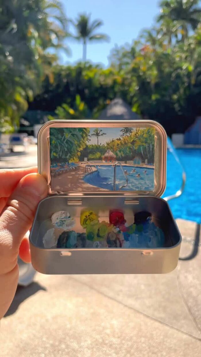 50 Tiny Paintings So Small They Fit Inside Altoid Tins (Yep, Really Tiny!)
