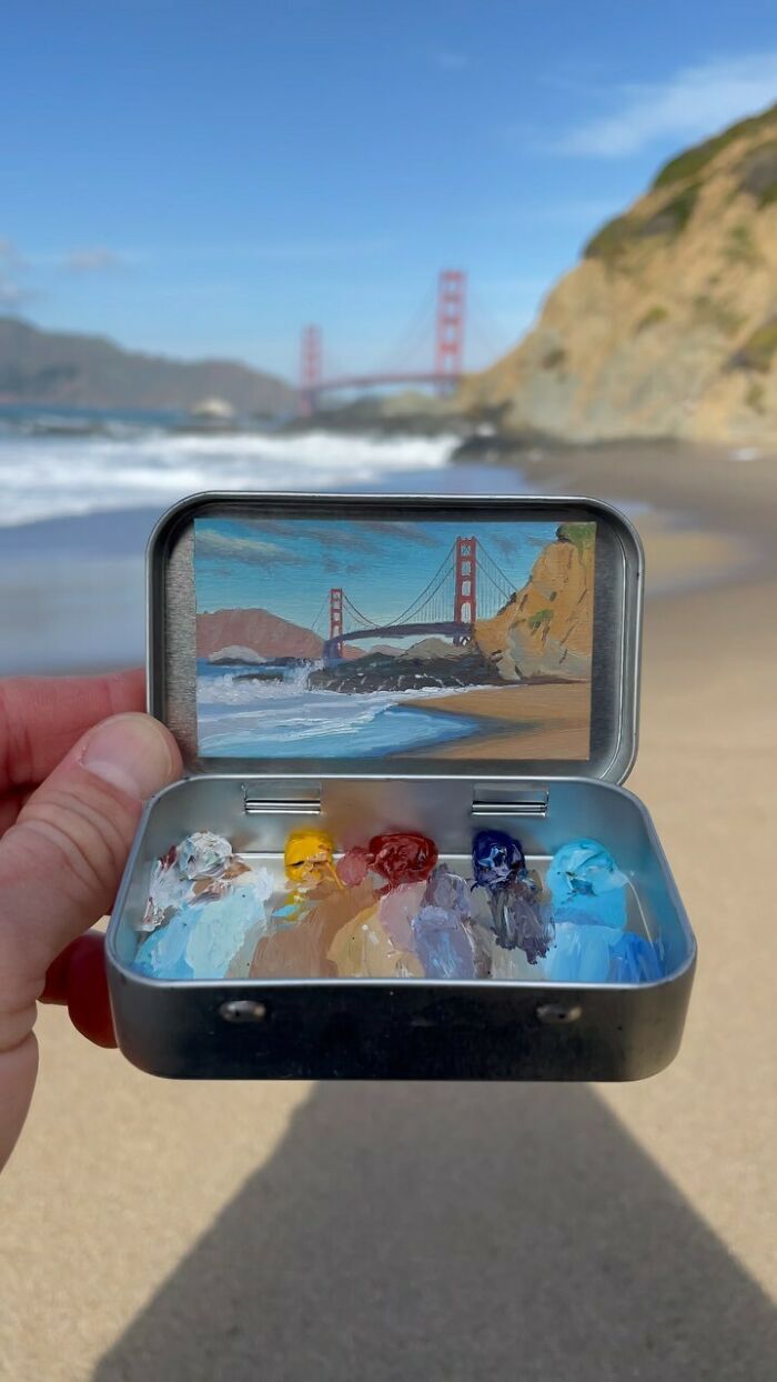 50 Tiny Paintings So Small They Fit Inside Altoid Tins (Yep, Really Tiny!)