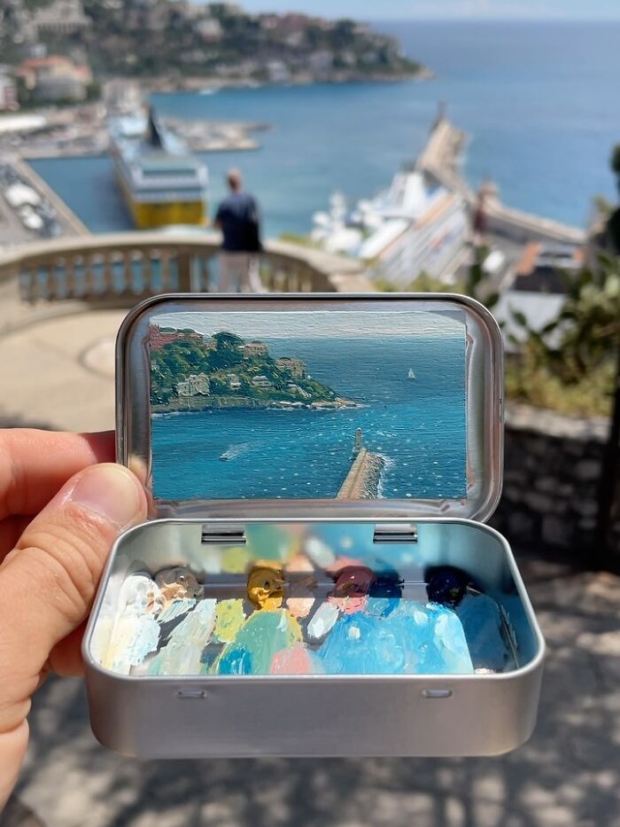 50 Tiny Paintings So Small They Fit Inside Altoid Tins (Yep, Really Tiny!)