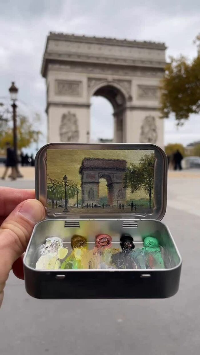 50 Tiny Paintings So Small They Fit Inside Altoid Tins (Yep, Really Tiny!)