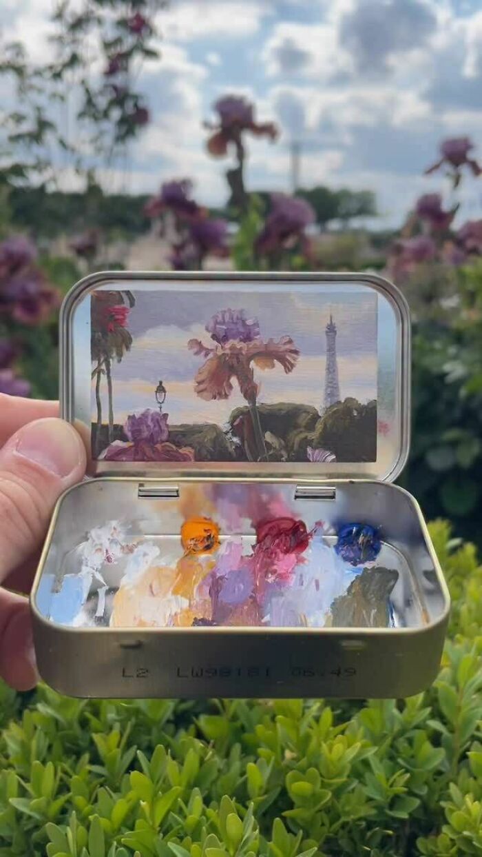 50 Tiny Paintings So Small They Fit Inside Altoid Tins (Yep, Really Tiny!)