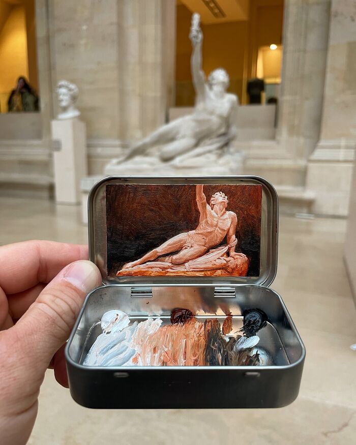 50 Tiny Paintings So Small They Fit Inside Altoid Tins (Yep, Really Tiny!)