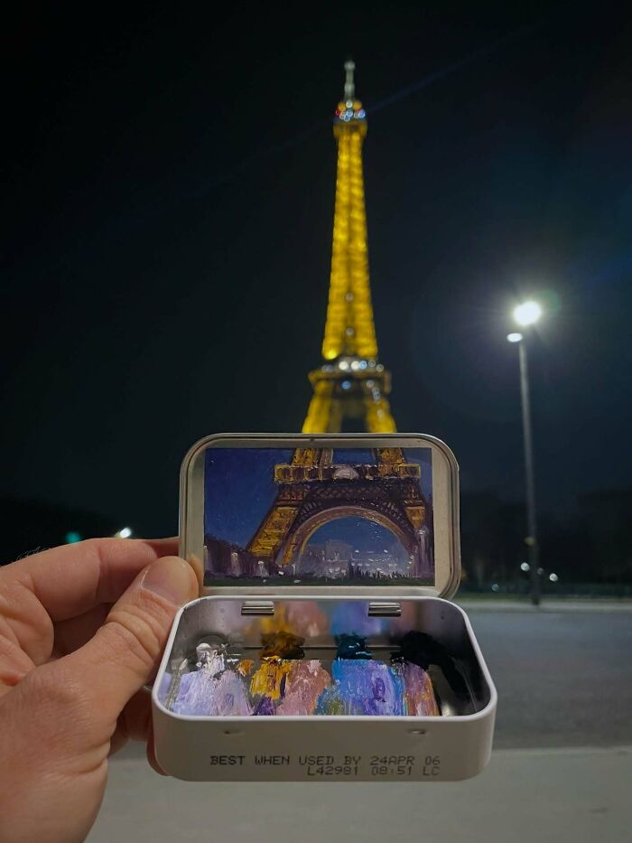 50 Tiny Paintings So Small They Fit Inside Altoid Tins (Yep, Really Tiny!)